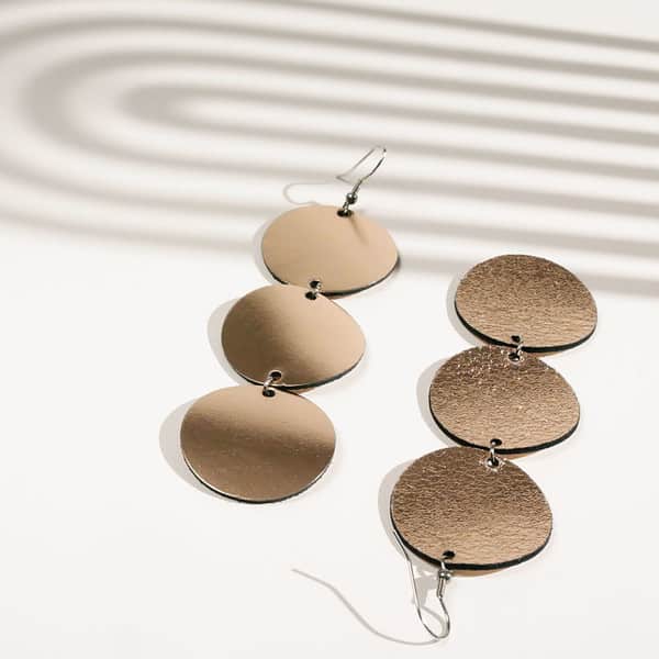 Ruusukultaiset Dance Petite Trio korvakorut.