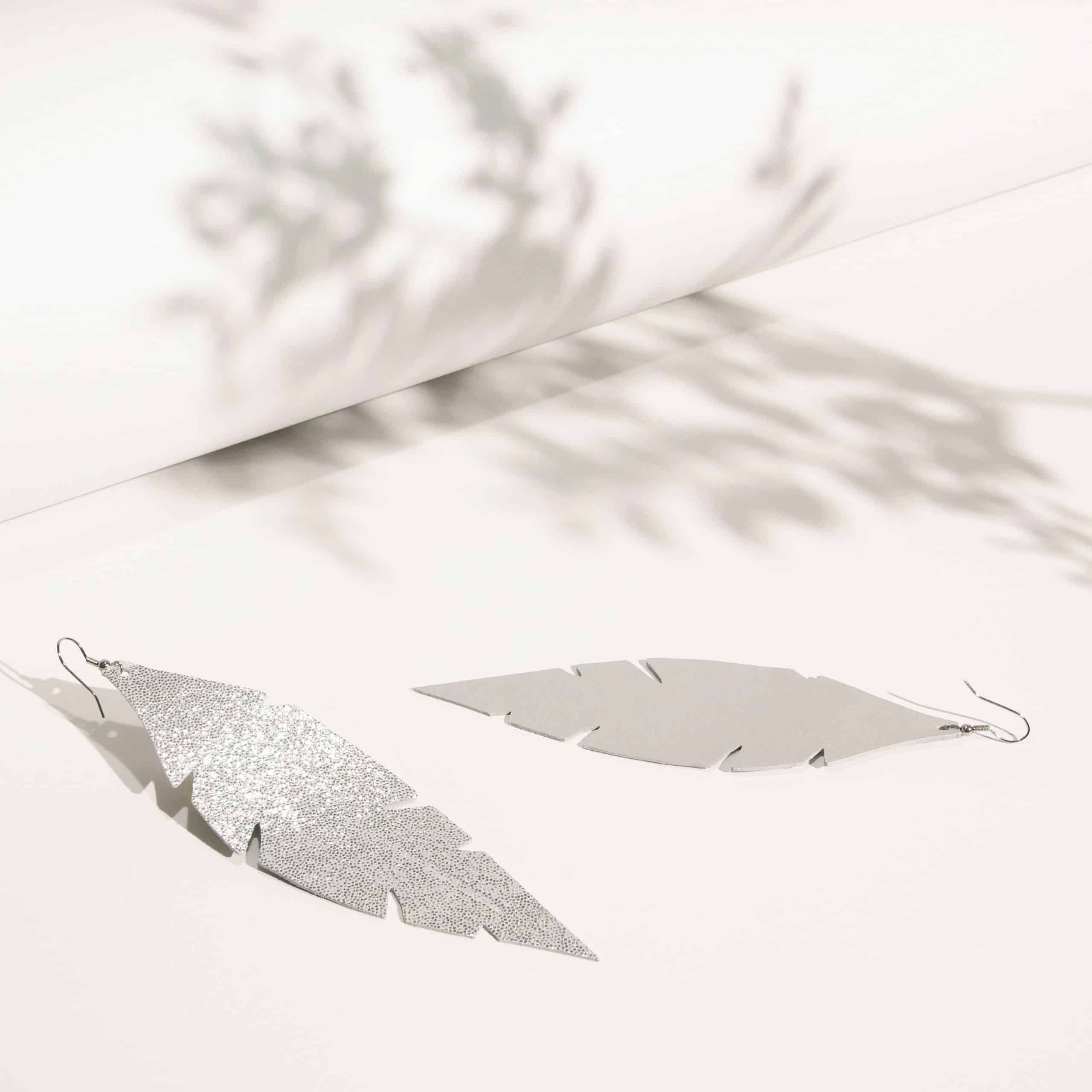 FEATHERS Grande Glitter Silver web