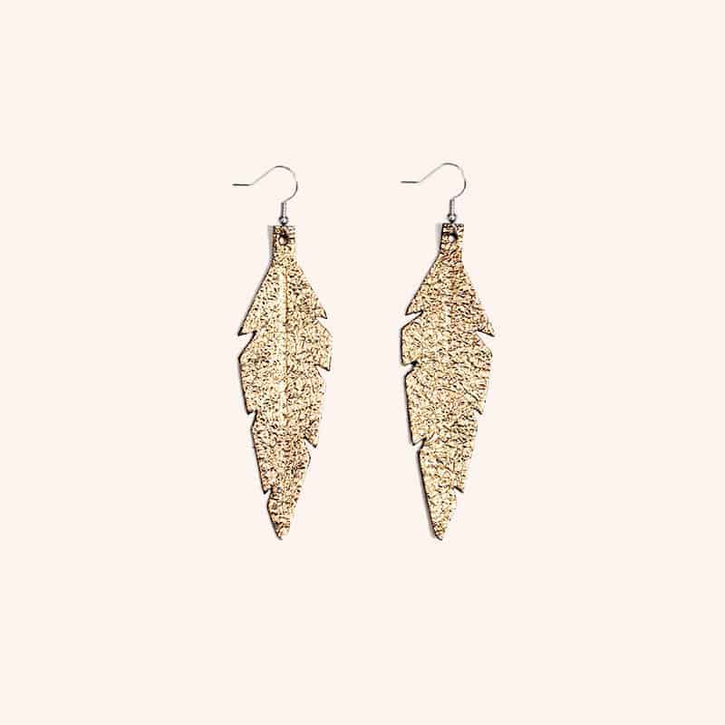 FEATHERS Midi gold 1