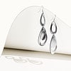 Sade Petite Waterfall korvakorut hopea / Sade Petite Waterfall earrings in silver