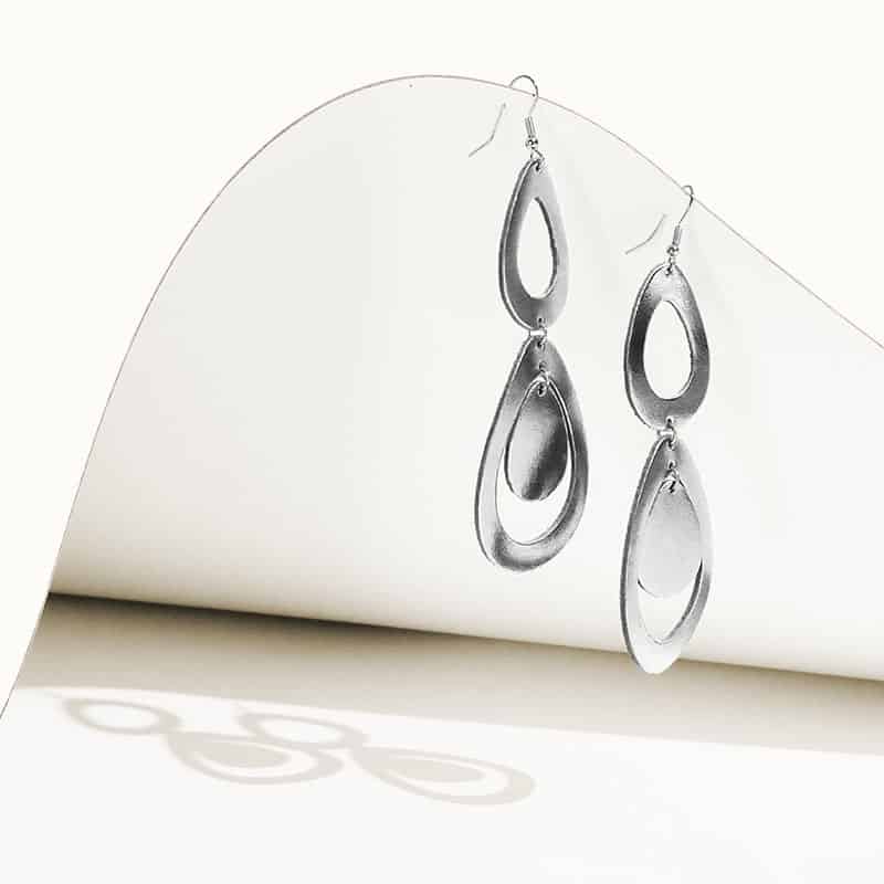 Sade Petite Waterfall korvakorut hopea / Sade Petite Waterfall earrings in silver