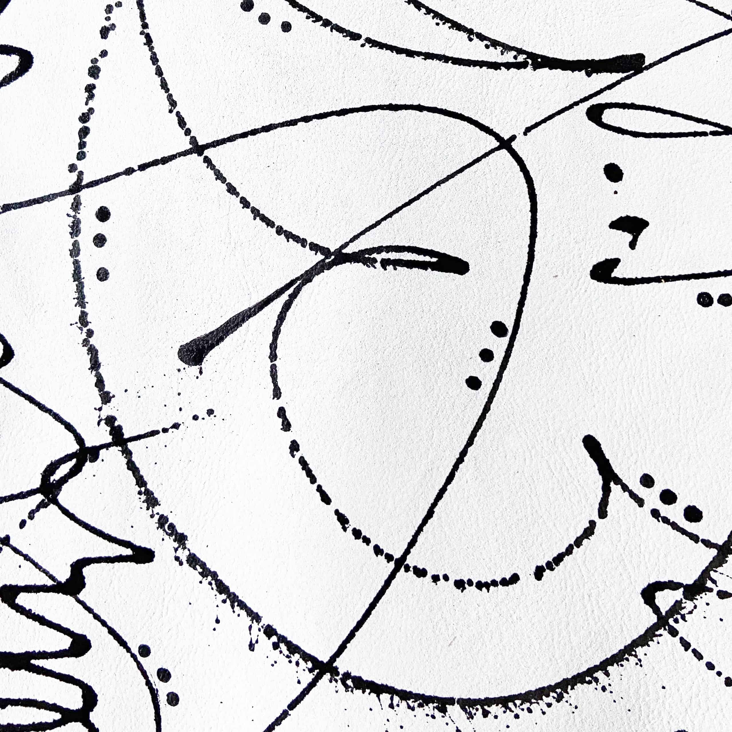 Keep it Simple Black Strokes Maalaus