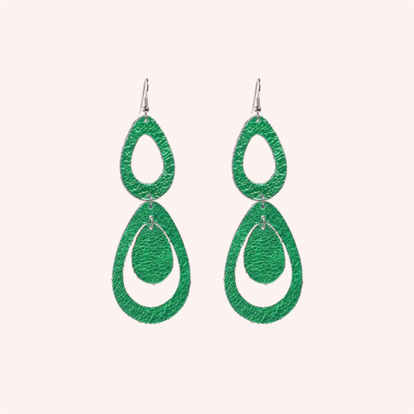 SADE Petite Waterfall korvakorut vihreä / SADE Petite Waterfall earrings green