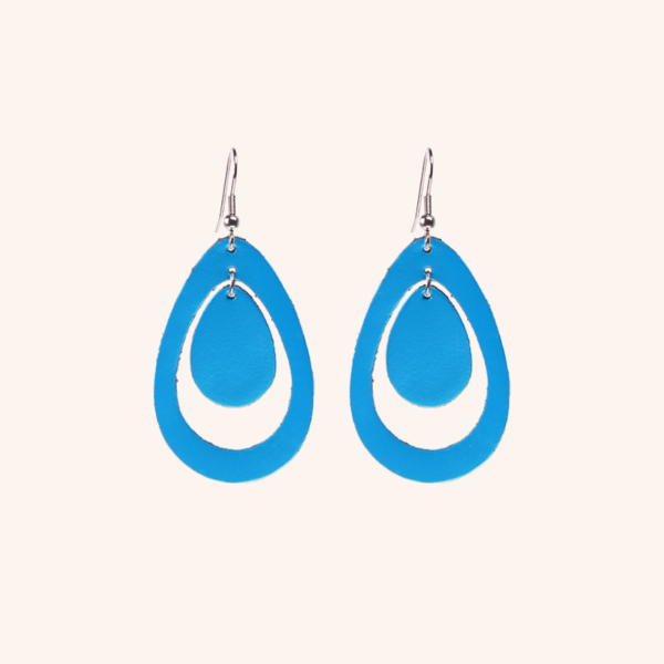 SADE Double Drop korvakorut turkoosi / SADE Double Drop earrings turquoise