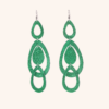 Sade Grande Waterfall korvakorut vihreä / Sade Grande Waterfall earrings green