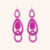 Sade Grande Waterfall korvakorut pinkki / Sade Grande Waterfall earrings pink