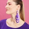 Sade Grande Waterfall korvakorut lila / Sade Grande Waterfall earrings purple