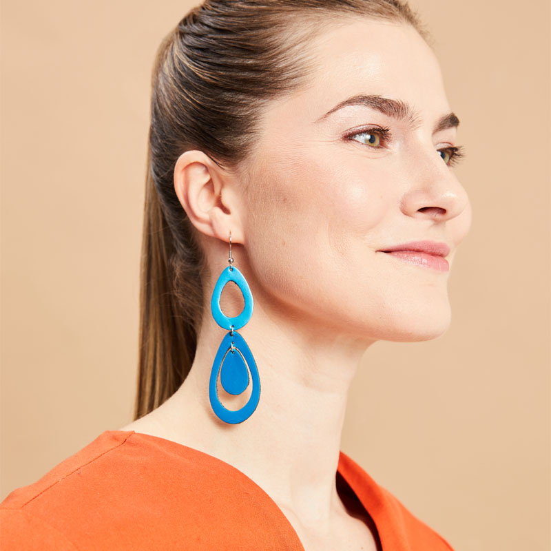 SADE Petite Waterfall korvakorut turkoosi / SADE Petite Waterfall earrings turquoise