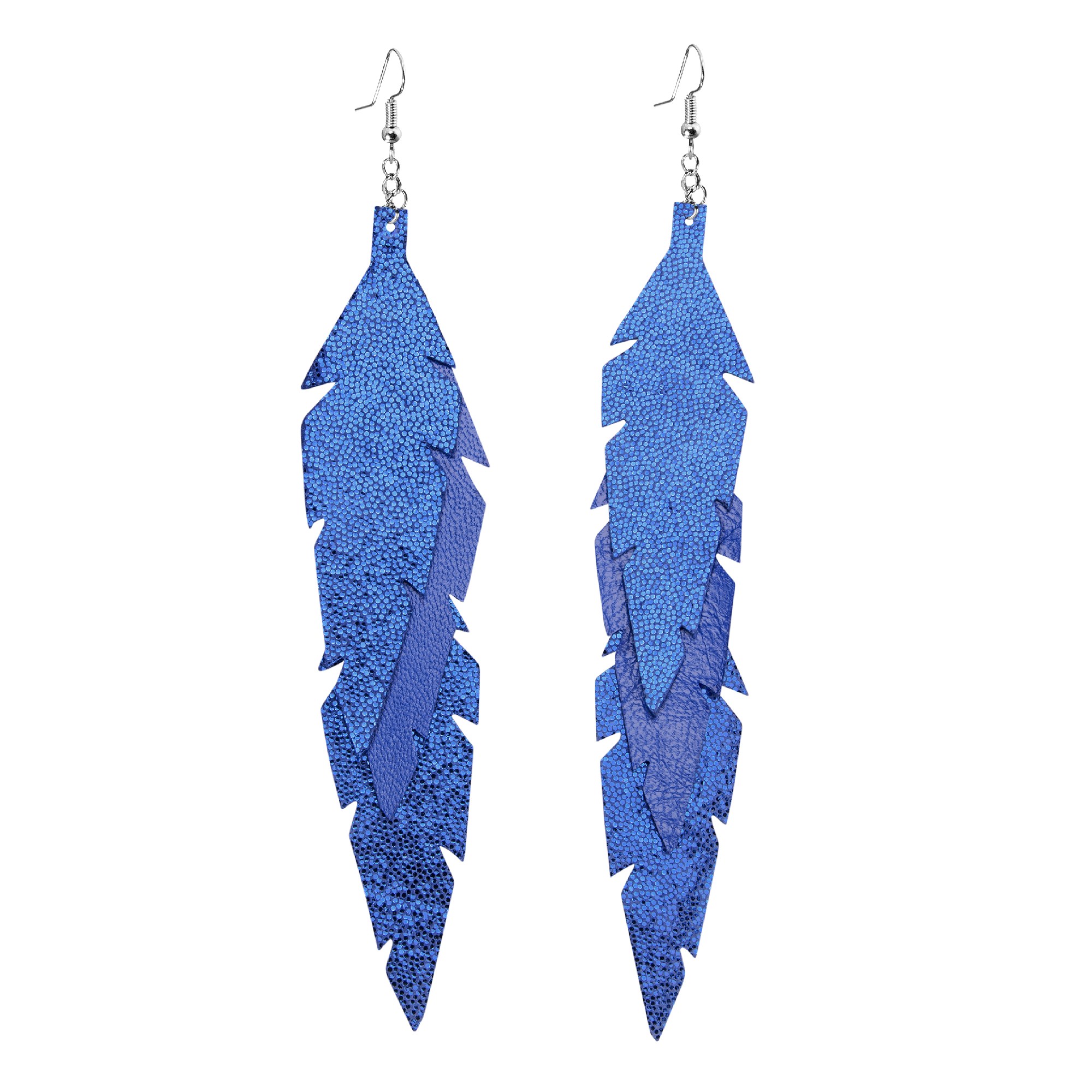 Feathers Midi Trio Glitter Blue
