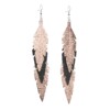 Feathers Midi Trio Rose Gold Black