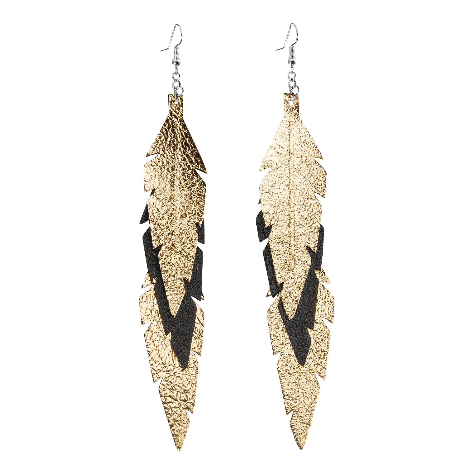 Feathers Midi Trio gold black