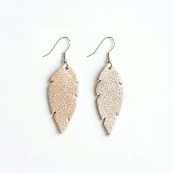 Feathers Petite - korvakorut, shampanja